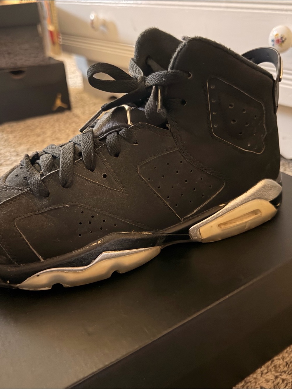 Jordan Black Mid-Top Sneakers